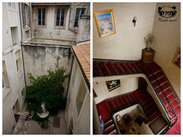 有很多年历史的旅馆，还有个小小的中庭